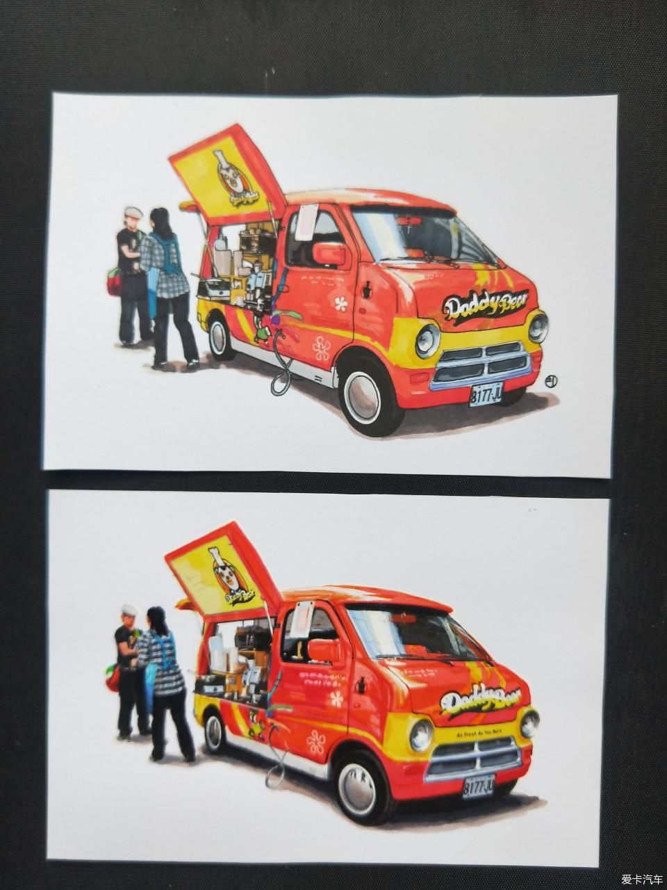  马克笔|汽车手绘半年报告 # 接触车手绘就是从一辆雷凌开始