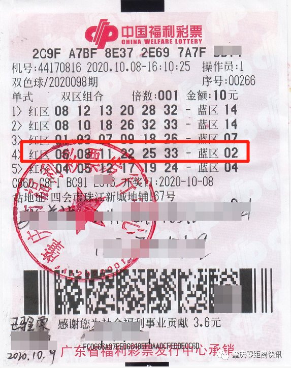 双色球|又中了！！肇庆中出双色球一等奖807万，还有10注二等奖~