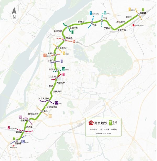 南京地铁7号线南段工程通过项目工程验收 即将开始不载客试运行