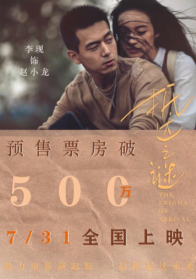  档期|200728 恭喜《抵达之谜》预售票房破500万 获同档期电影预售票房第一