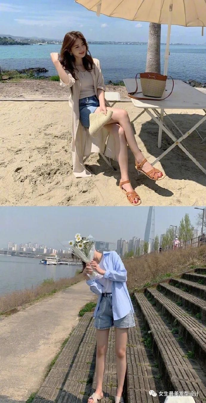  夏日|夏日治愈系穿搭 温柔浅色系的搭配清新甜美。