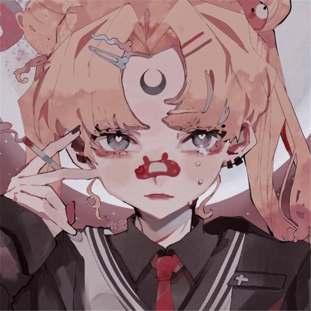 而过|甜丧·低糖·动漫头像:你携水而过,并不代表拥有这条星河