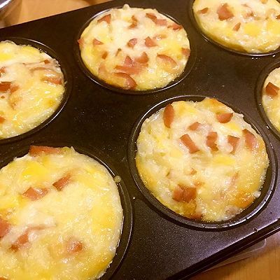 植物油|起司火腿面条焗鸡蛋