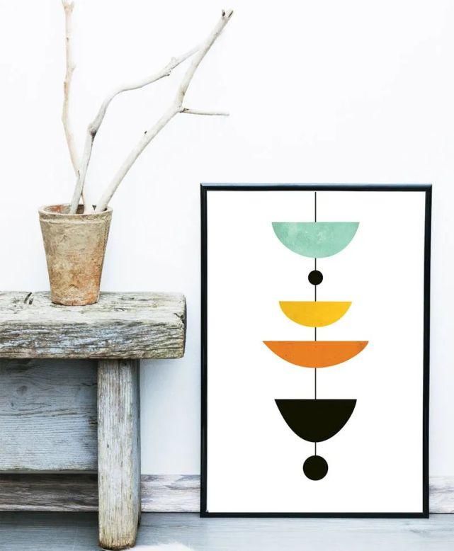  装饰|墙面装饰创意–抽象几何艺术