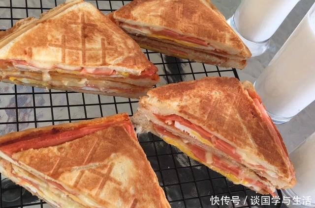  早起|早起10分钟，给家人做简单又营养三明治，都说好吃