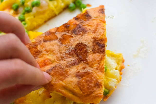  面包|女儿迷上这种饼，比披萨简单多了，不用和面不用烤箱，底脆馅香