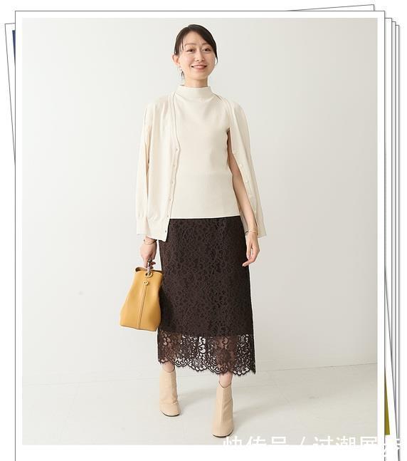 秋季|秋季蕾丝半身裙怎么搭?5种常用颜色30种流行搭配,穿出淑女风