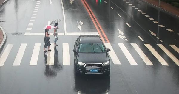 车道的机动车|开车如何礼让行人？看图操作