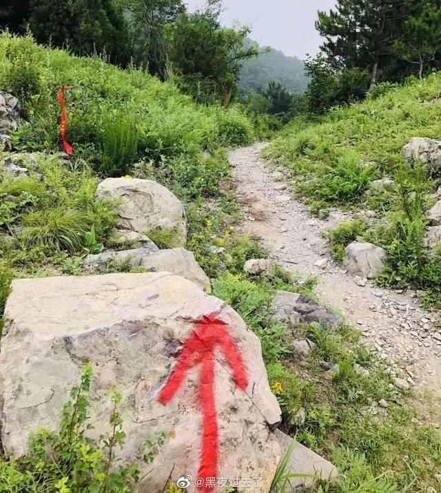 方向|越野跑的红漆箭头,指偏了方向