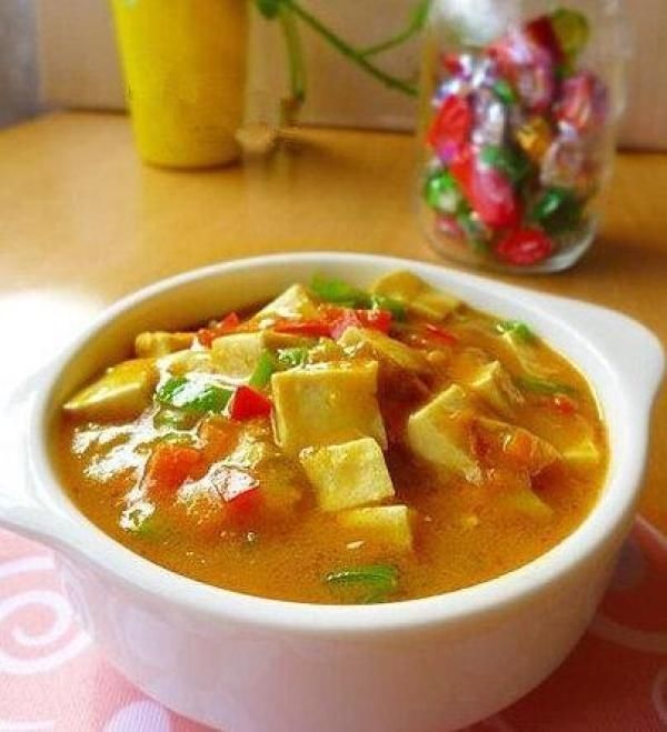  食谱|精选食谱咖喱豆腐，黄豆酱炖排骨，辣炝春韭的做法
