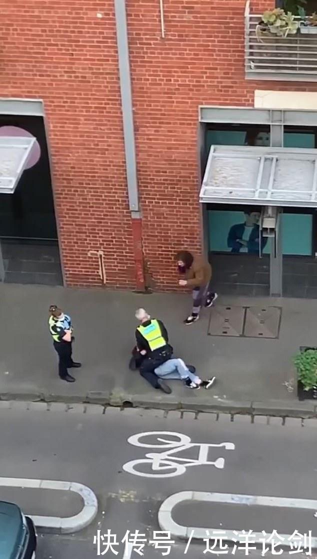 拘捕|澳女没戴口罩，男警员将其“锁喉”压地拘捕：他要把我掐死