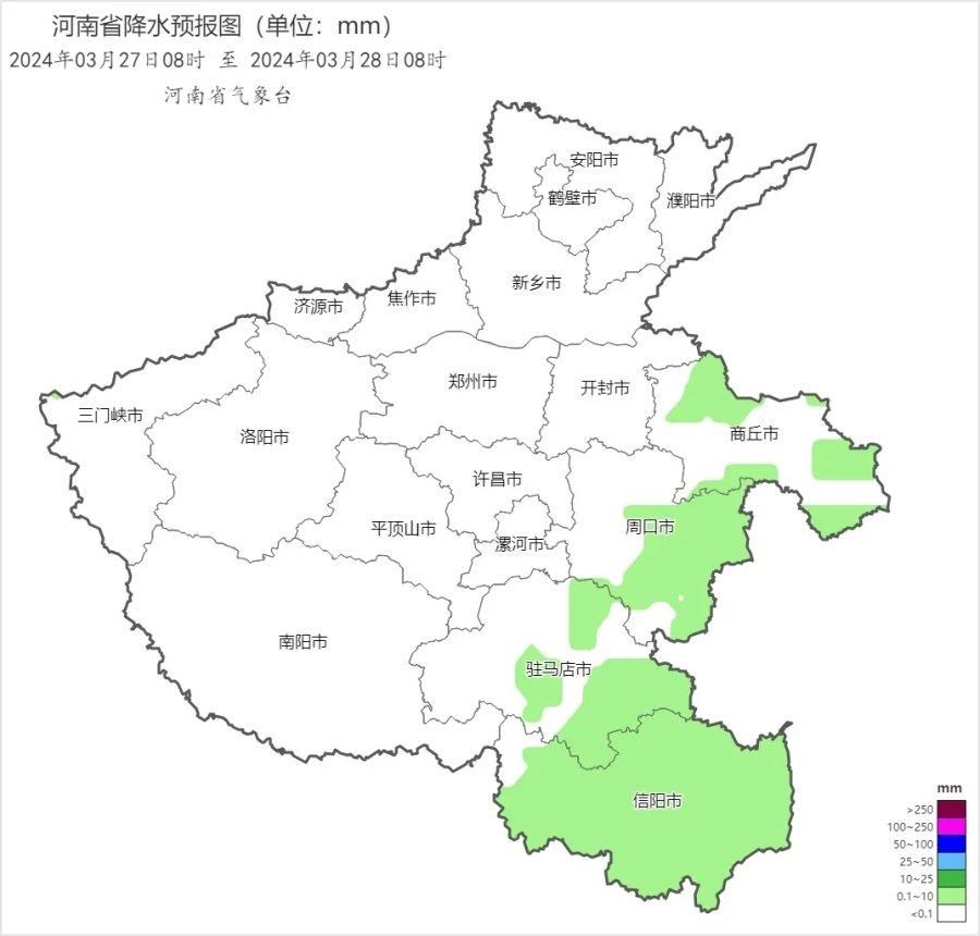 未来5天河南以晴或多云为主，周四、周五多地最高温重回25℃+