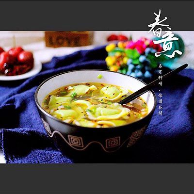  韭菜|翠玉鲅鱼酸汤馄饨