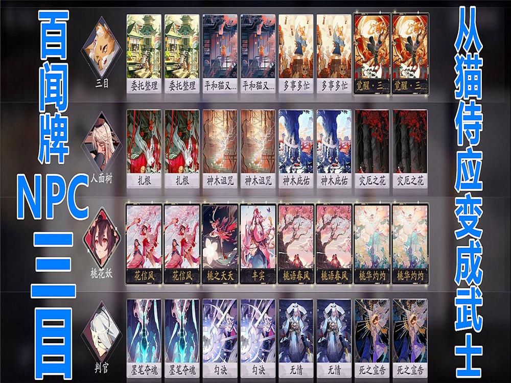 侍应|阴阳师百闻牌：百闻牌NPC“三目”，终于从猫侍应变成了猫武士