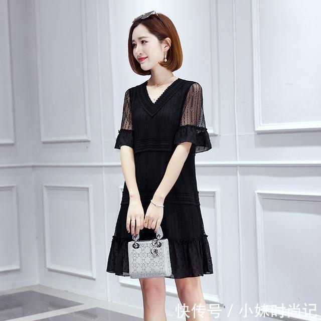 微胖|微胖的女人,穿这款连衣裙真的会显瘦喔~