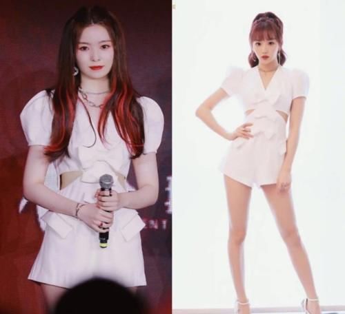  女团成员|女团撞衫：硬糖少女输给THE9，却赢了韩团颜霸，刘些宁厉害了