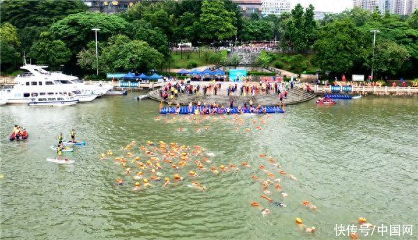 3000名泳士中流击水!2023广东(清城)横渡北江太“燃”了!