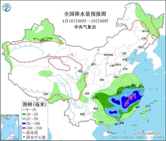 中央气象台：江南华南将有较强降水过程 强冷空气将影响我国大部地区